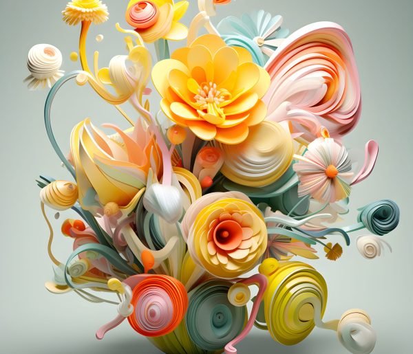 view-abstract-3d-flower-arrangement